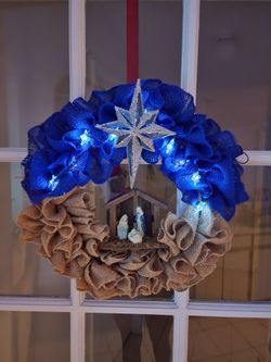Nativity Christmas Wreath