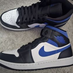 Jordan 1 White Black Racer Blue