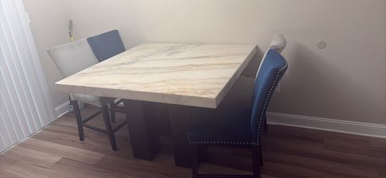 Marble Table with Chairs $500