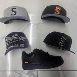 Supreme Hats And Sneakers 