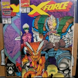 X-Force #1 & 2 With Card - Marvel Comics 1991