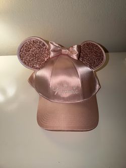 Disney Minnie Mouse Rose Gold Sequin hat