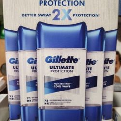 Brand New Gillette Ultimate Protection Deodorant Pack Of 5