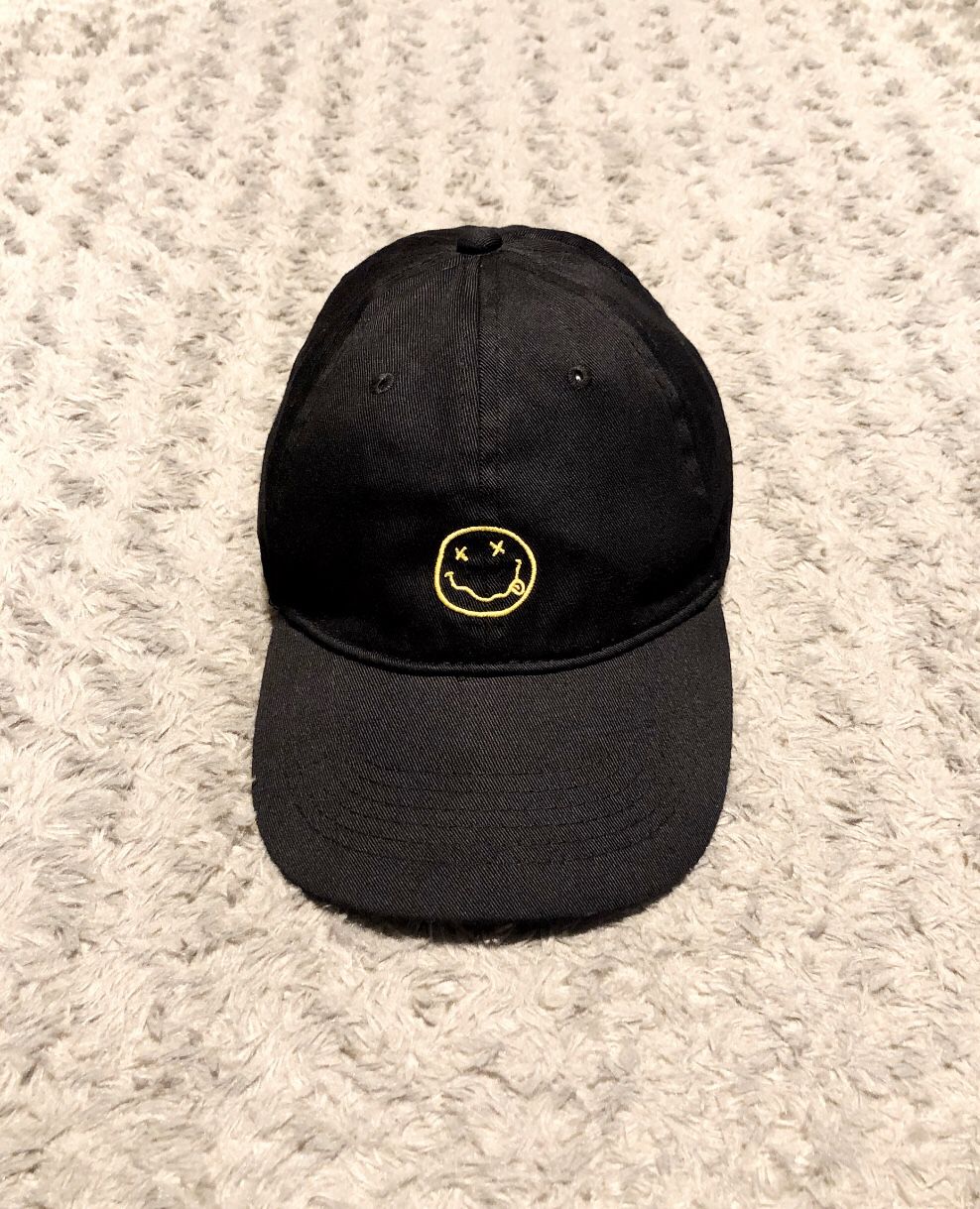 Nirvana classic logo cap Like new! Great condition no rips, tears, or stains. Color black with iconic logo front and name on back.