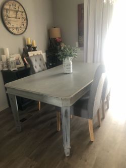Table and chairs