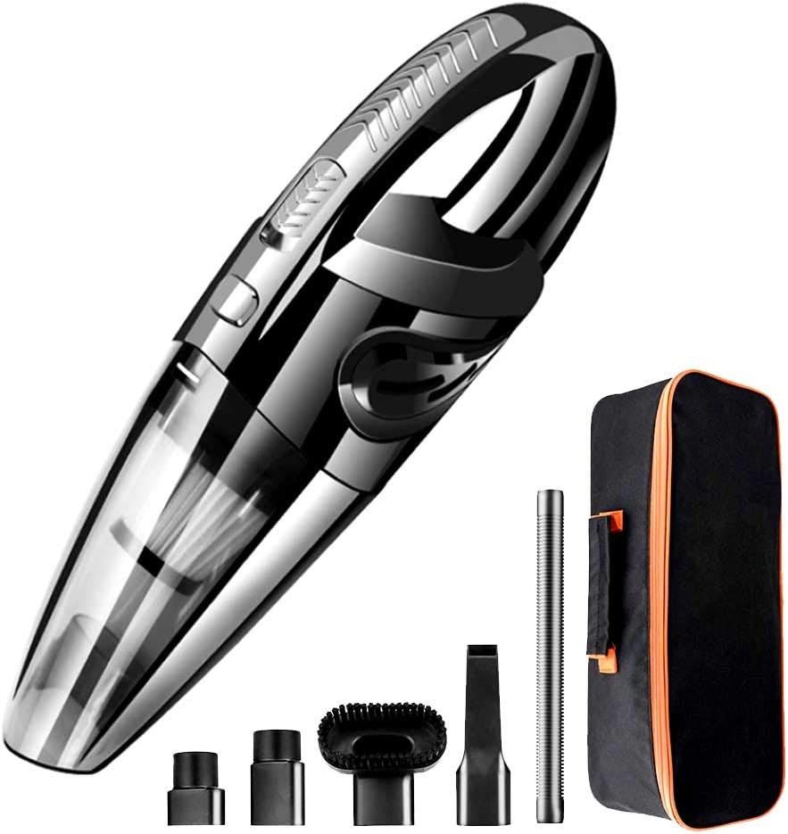 Handheld Vacuum Cordless Portable Wet Dry Vacuum Cleaner for Car Home Pet Hair with Filter Rechargeable 2200mAh Lithium Battery 120W 4500PA Powerful S