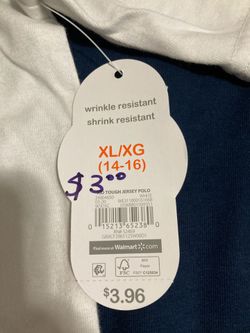 Camisas polo (walmart) size  XL/XG  14-16 nuevas