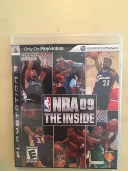 Sony PlayStation ps3 nba 09 the inside
