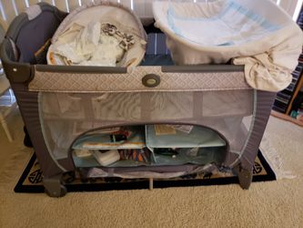 Pack and play change table and sleeper in one