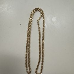 24” 10k Gold Rope Chain