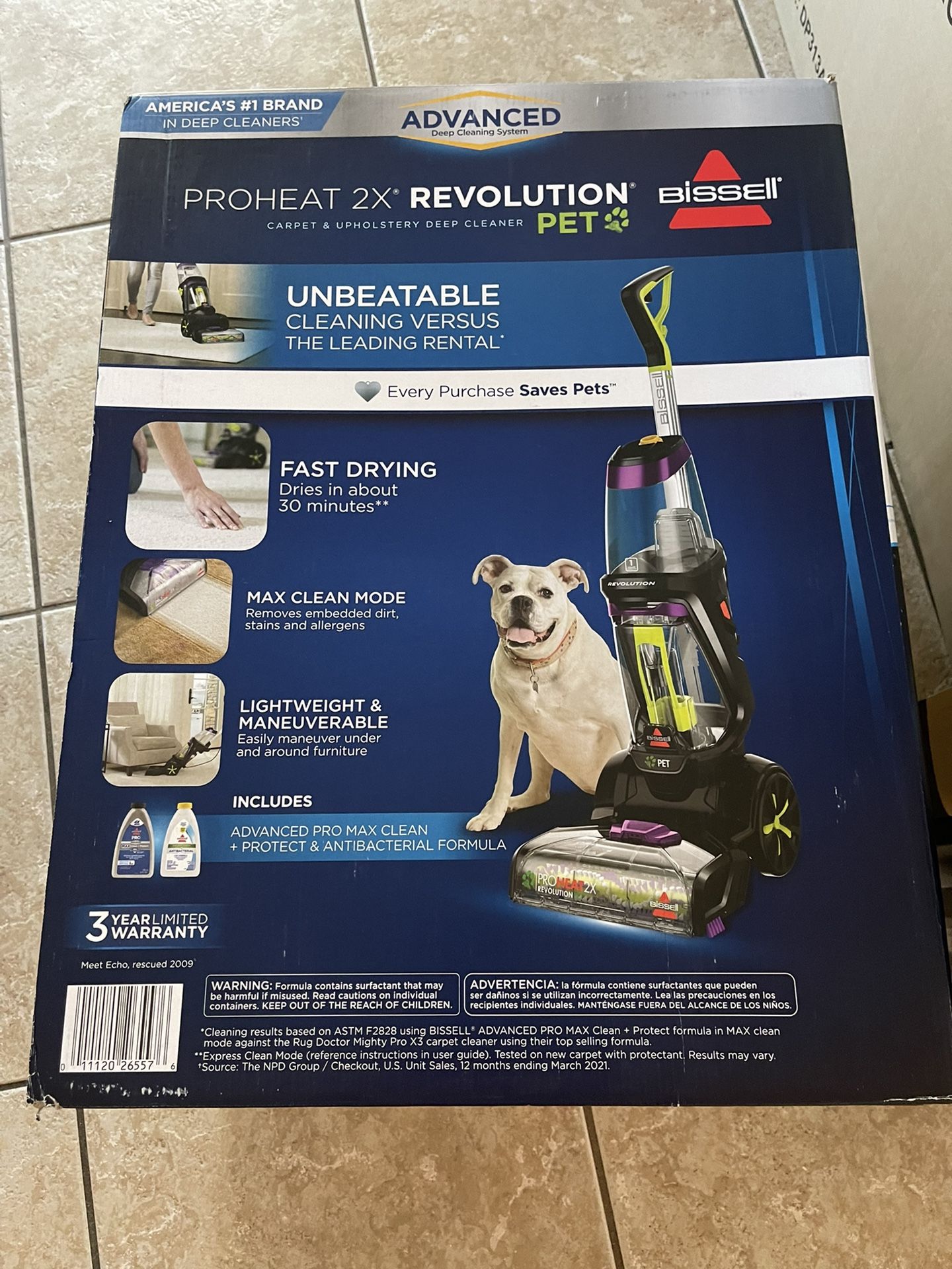 Bissell Proheat 2x Revolution Pet Carpet cleaner Brand New