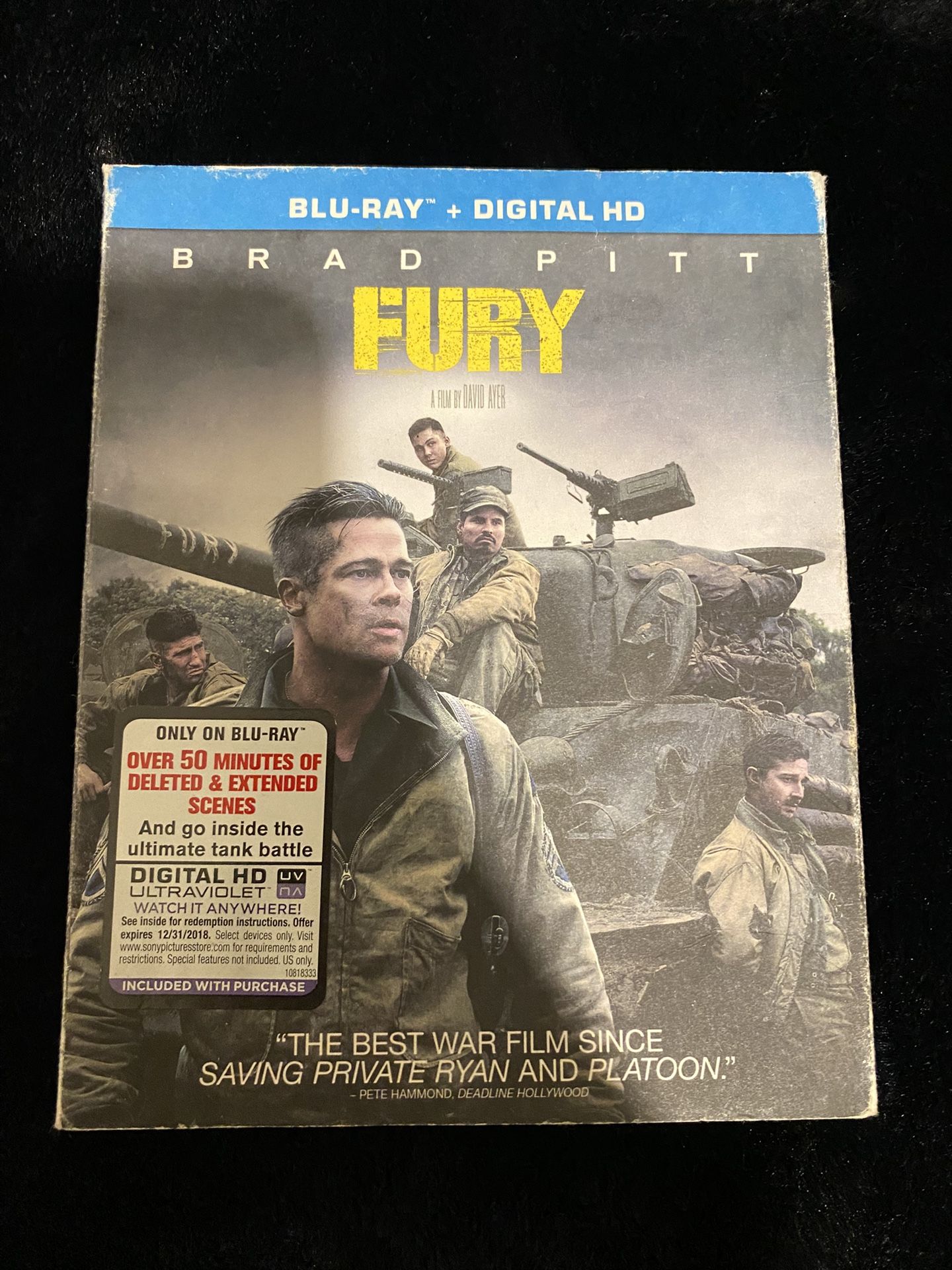 FURY On Blu-ray