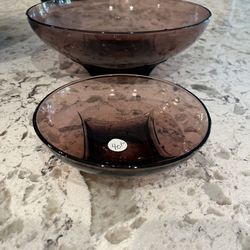 Antique Glass Set Of Bowls