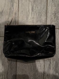 Lancôme Paris Black Patent Makeup Bag