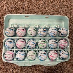 18 Taylormade colored golf balls 