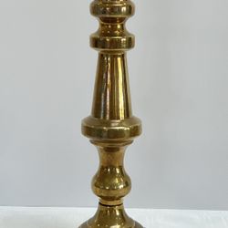 Vintage Brass Candle Holder ~ 11-Inch Hefty Brass Candlestick