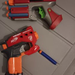 2 Nerf Guns With Darts