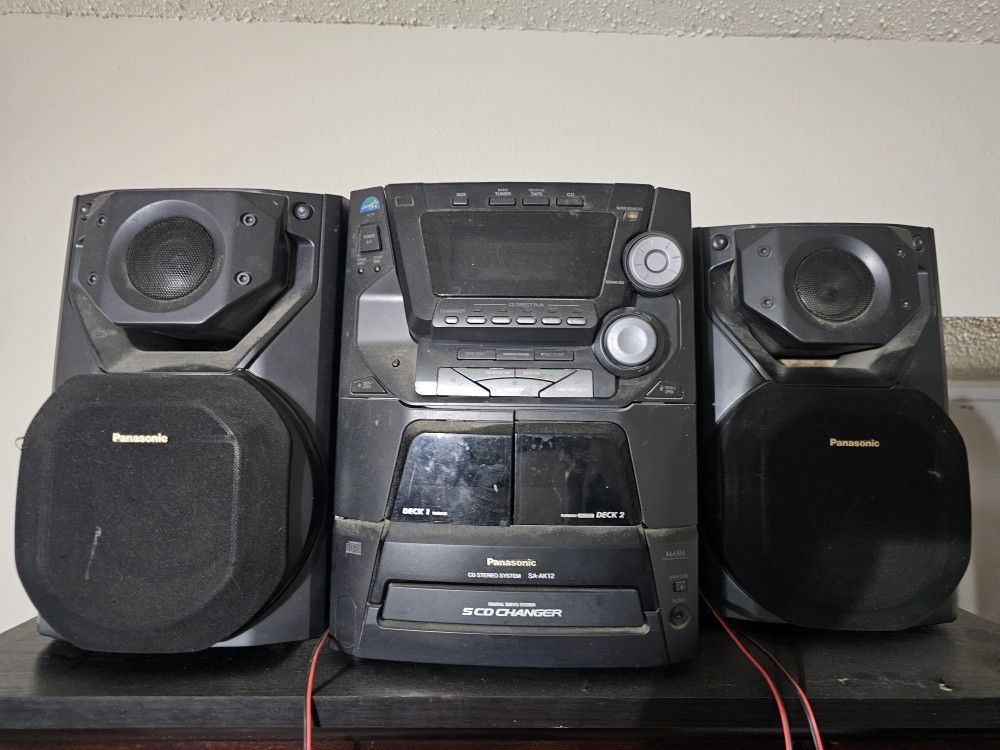 Panasonic SA-AK12 stereo system. 