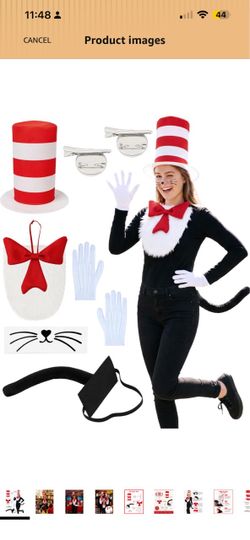6pcs Cat Hat Costume Accessories Adult