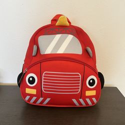 Toddler Firetruck Backpack