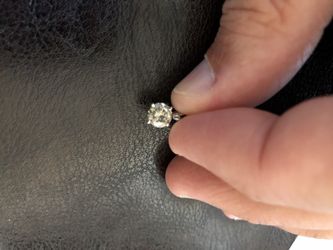 0.80cts Natural diamond pendant solitaire 14kt white gold.