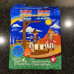 Wild West Hangman Magnetic Game Great for Travel 