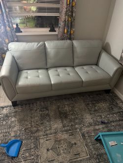 Faux leather Sofa  82” long x 36” tall x 35” deep