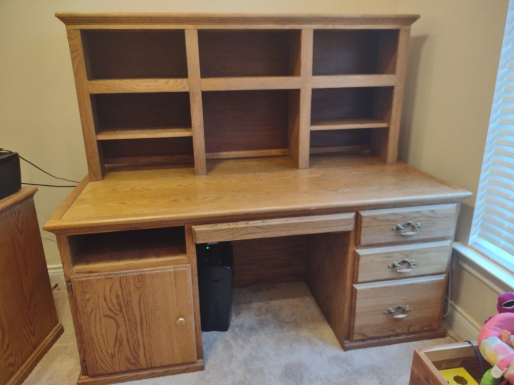 Desk  Solid Oak for  Home or Office 
