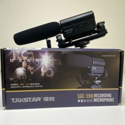 Takstar SGC-598 Recording Microphone. High sensitivity condenser. For cameras