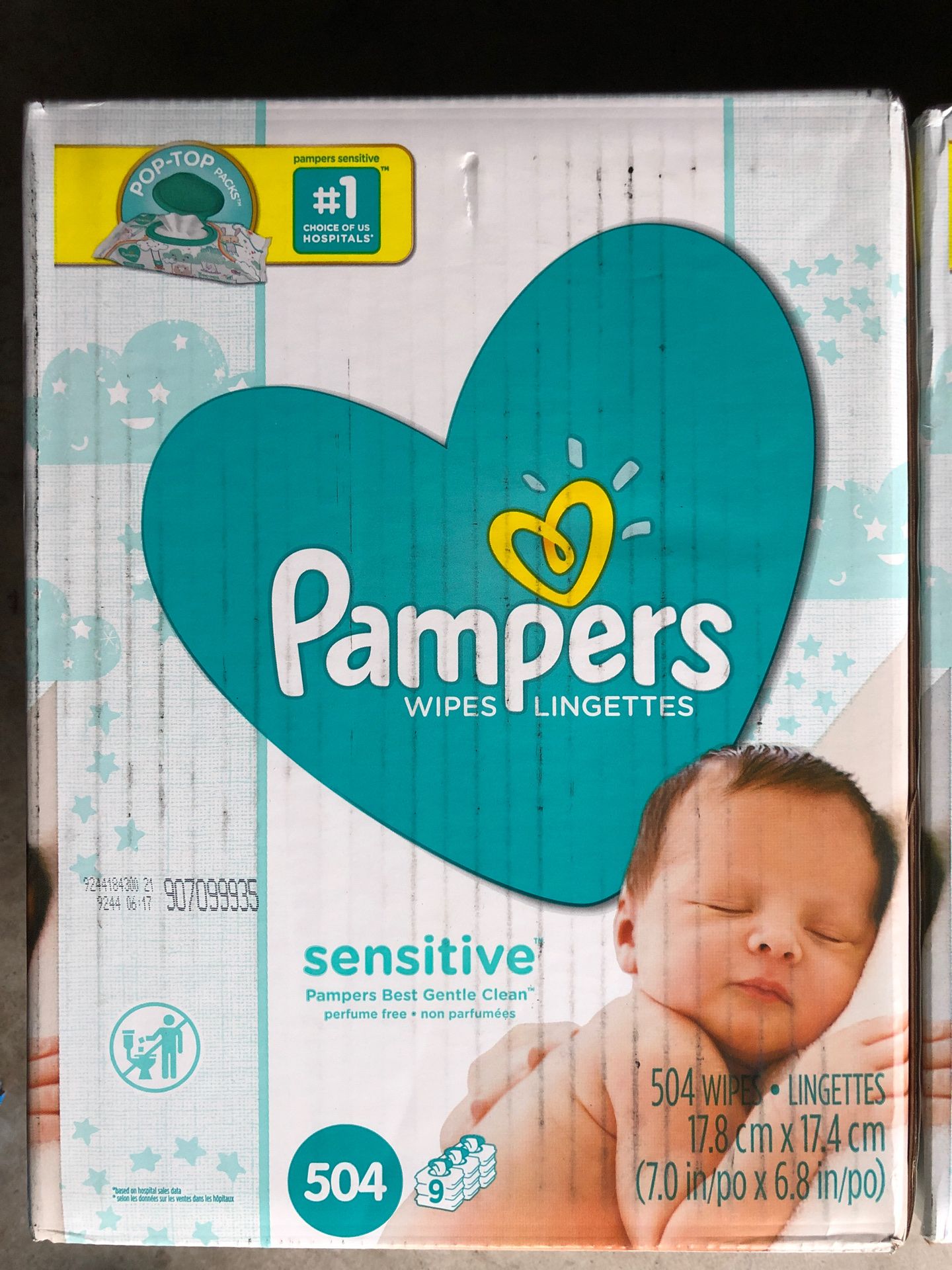 New pampers wipes 504 count