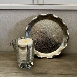 Candle Holder And Serving Tray 