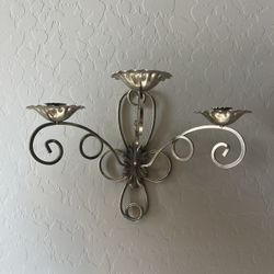 Brass Candle Hanging Wall Sconce 