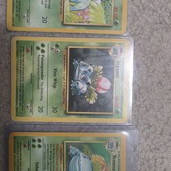 Bulbasaur ivysaur venusaur base set