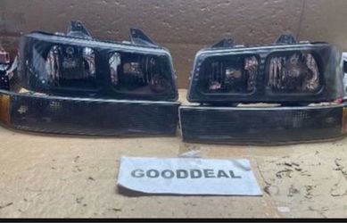 #38 *Damaged* Fit 03-14 Express Savana 1500 or 03-23 Express Savana 2500 By/3500 OE Style Black/Amber Headlight Lamp Lights
