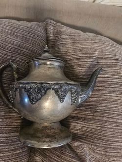 Vintage silver teapot