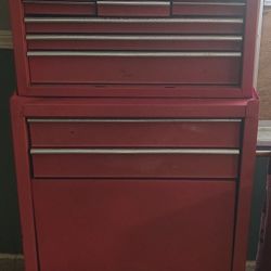 Red Roll Around Toolbox 