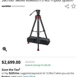Sachtler aktiv6 flowtech75 MS Tripod System