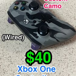 🎮 Xbox One Wired Controller Custom Camo Gray 🎮