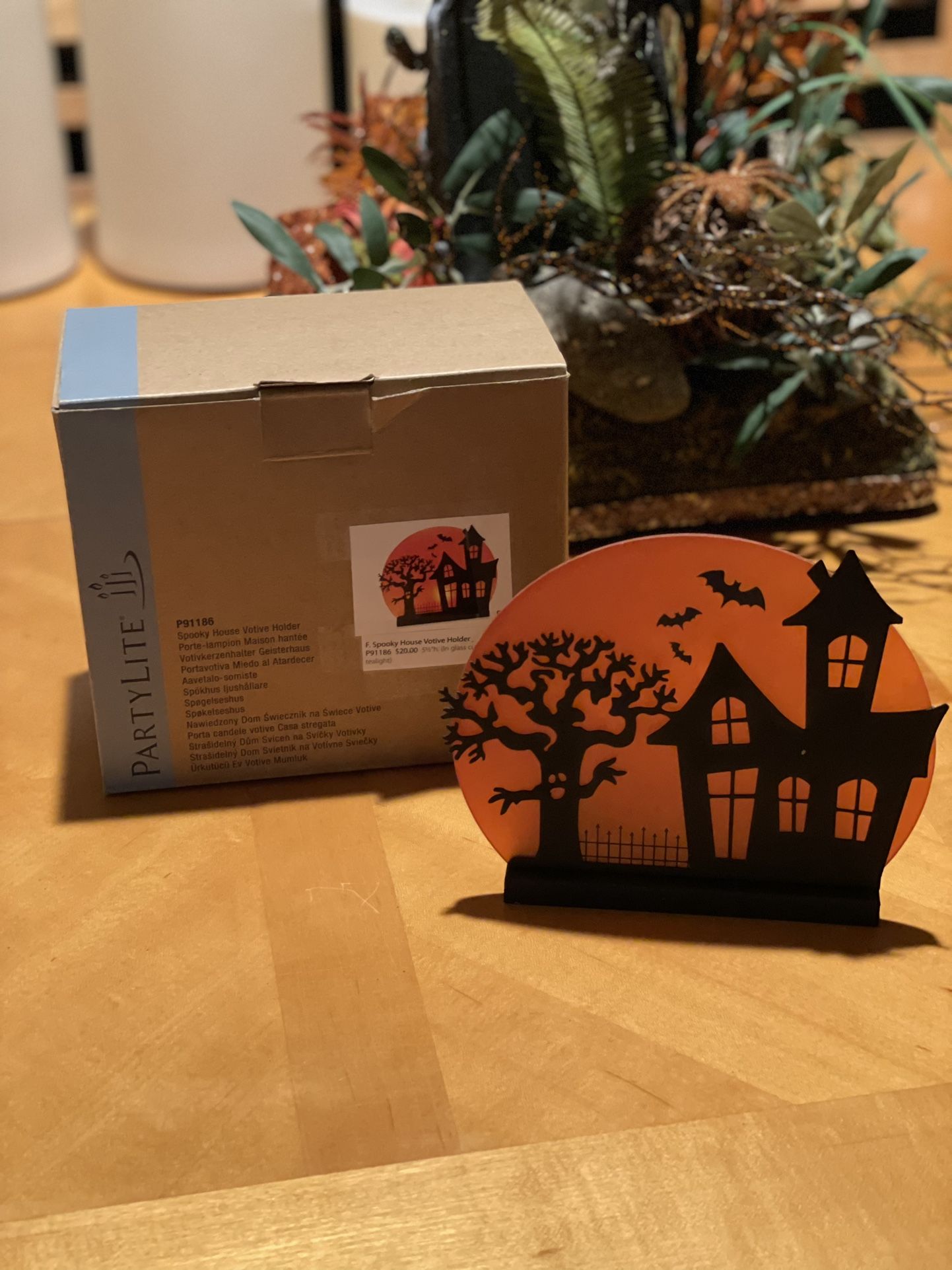 Halloween Spooky House Votive/tealight Holder