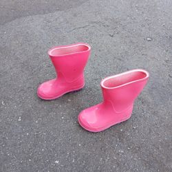Kids Pink Rain Boots Size 5-6