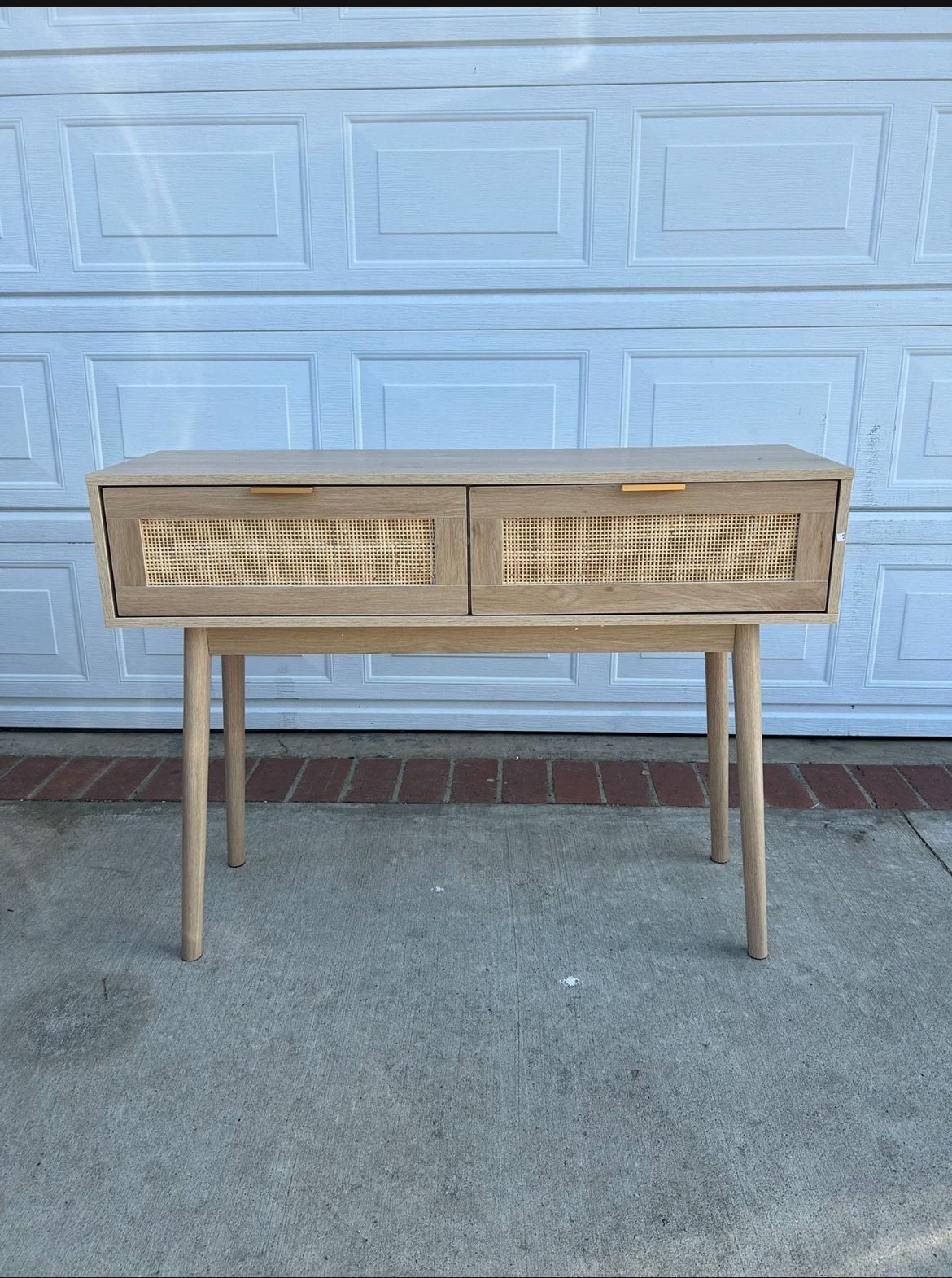 Rattan Entry Way Console Table
