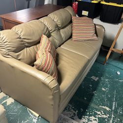Leather Sofa Bed