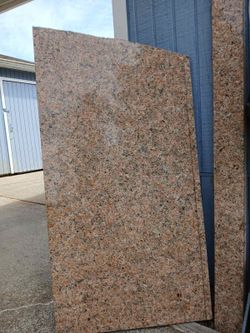 Rosy pink granite cutter slab