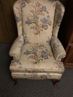 Sofa & 2 Wingback Chairs