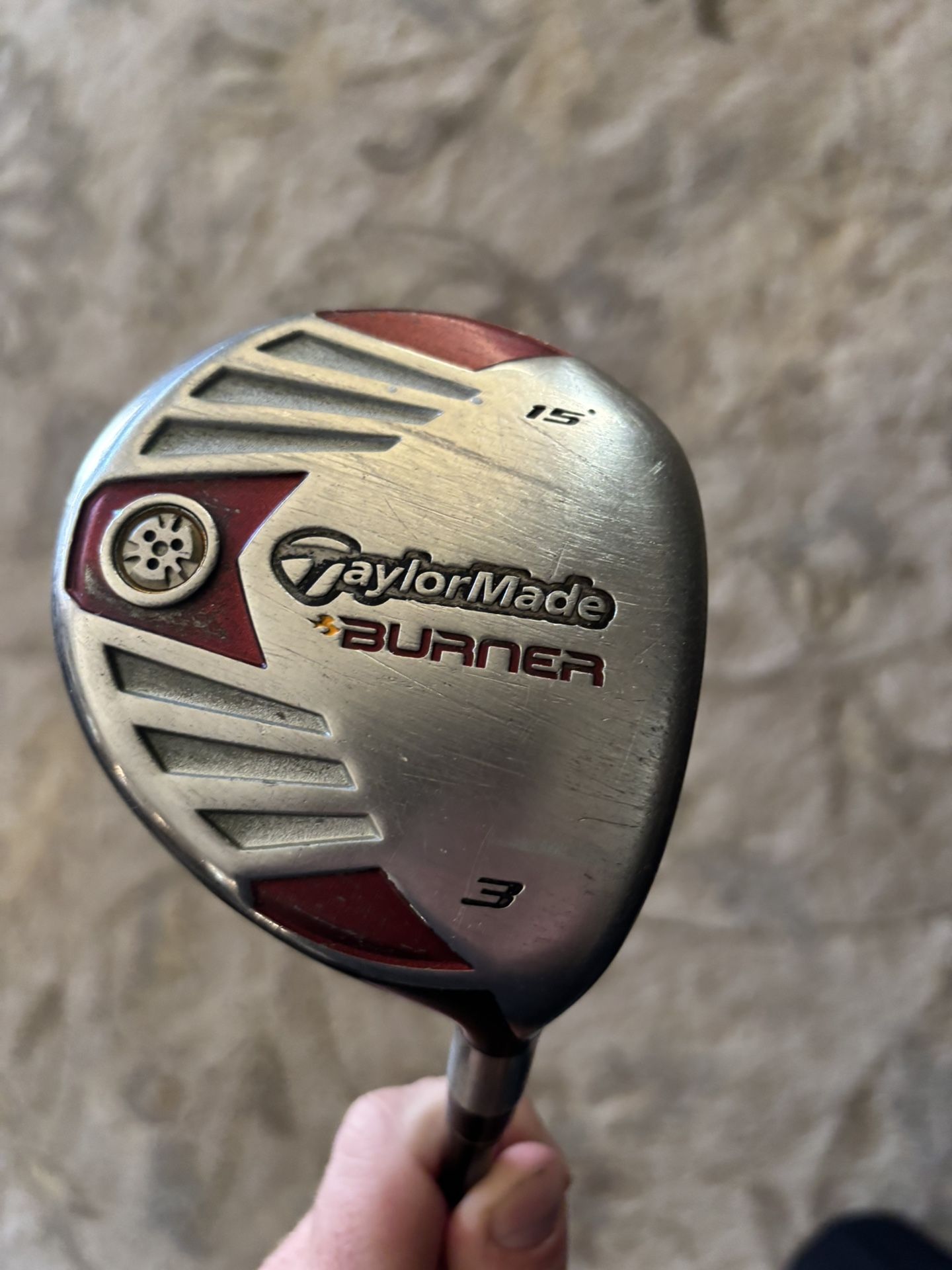 TaylorMade Burner Steel 3 Fairway Wood 15 Degrees Graphite S Stiff RH S