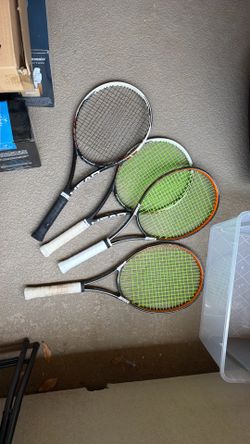 Tennis racquets-four for $60