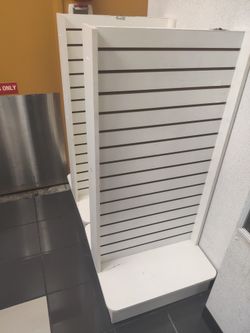 White Slatwall Display 2x4