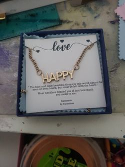 Happy Lovely Necklace (4k Gold)