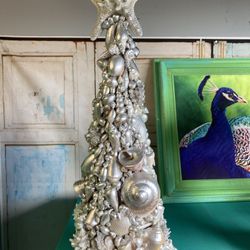 Beautiful Sea Shell Silver Tree