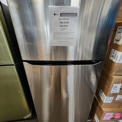 24 cu. ft. Top Mount Freezer Refrigerator with Multi-Flow Air System in Stainless Steel, Garage Ready